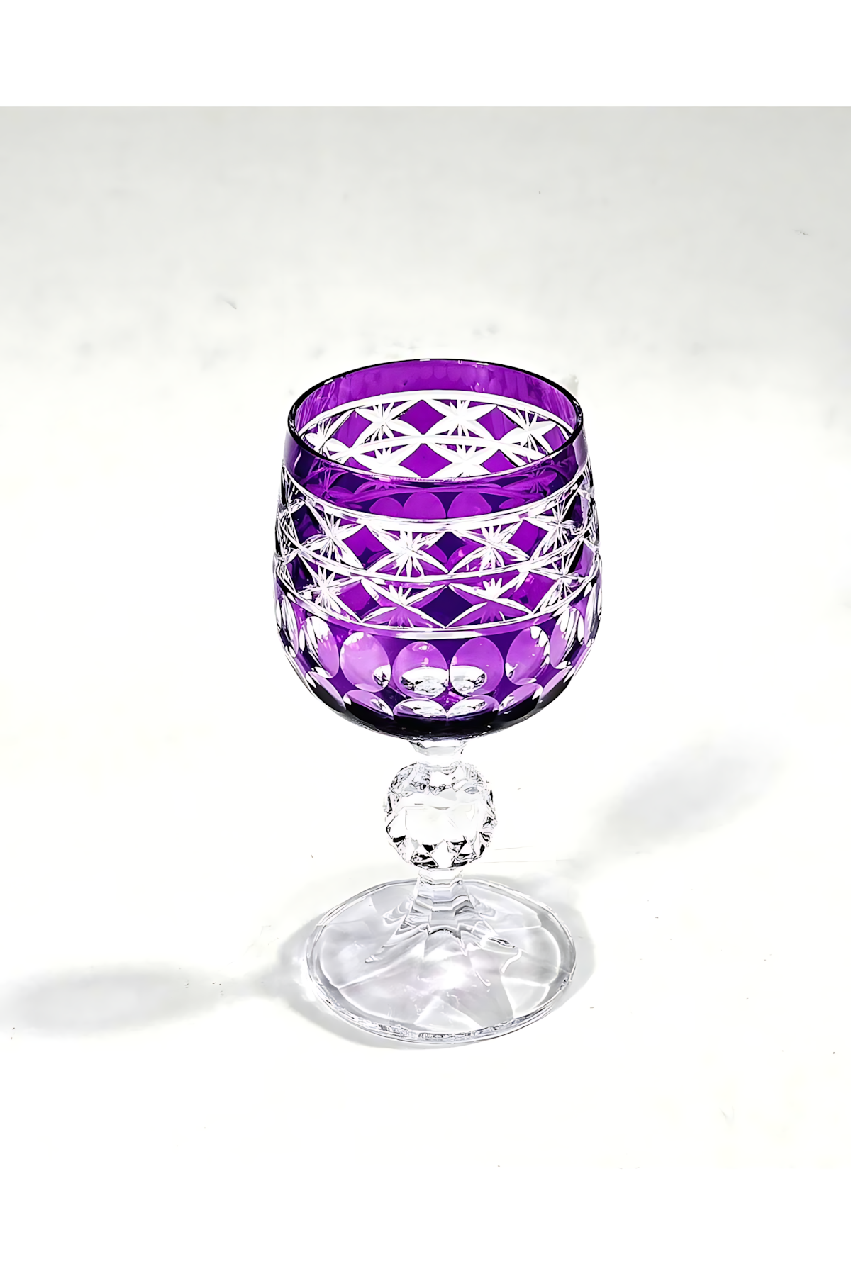 El Yapımı Kristal Dekoratif Bohemia Crystal Haven Desen Özel Tasarım Avangart Bardak Seti 6'lı
