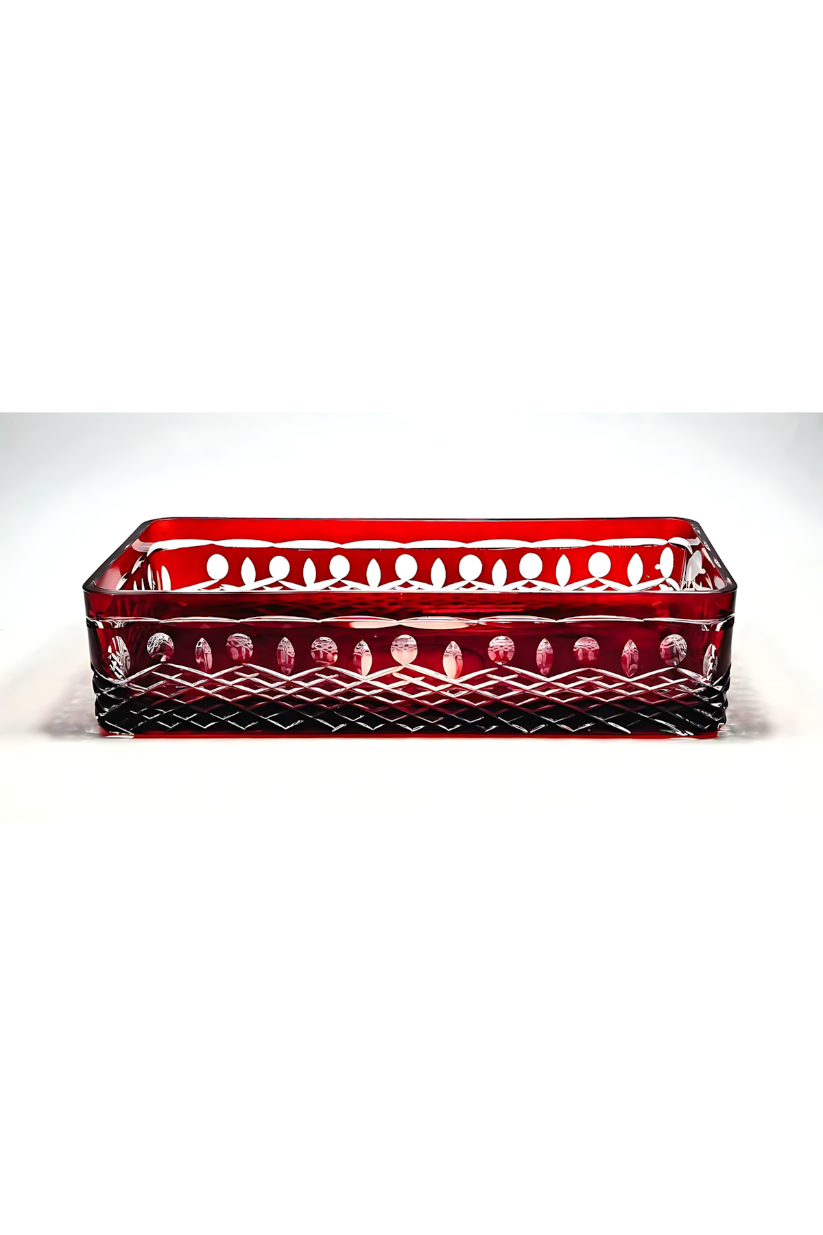 El Yapımı Kristal Dekoratif Royal Desenli Baton Sunumluk Sofra Sunum Kasesi