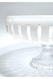 El Yapımı Kristal Dekoratif Vertical Desen 28 Cm Sunumluk Ayaklı Sofra Sunum Kasesi
