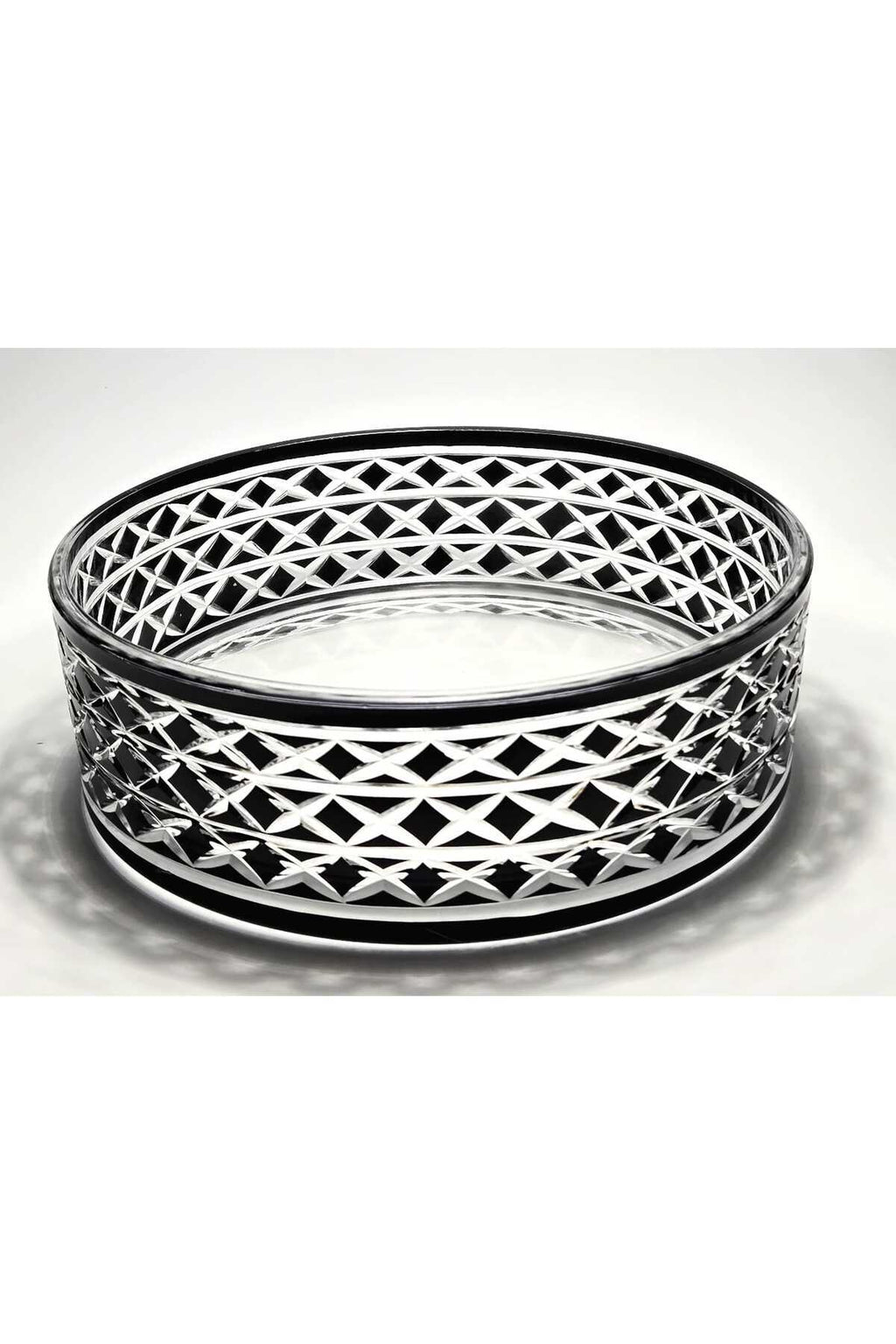 El Yapımı Kristal Dekoratif Bodrum Desen 28 Cm Sunumluk Sofra Sunum Kasesi