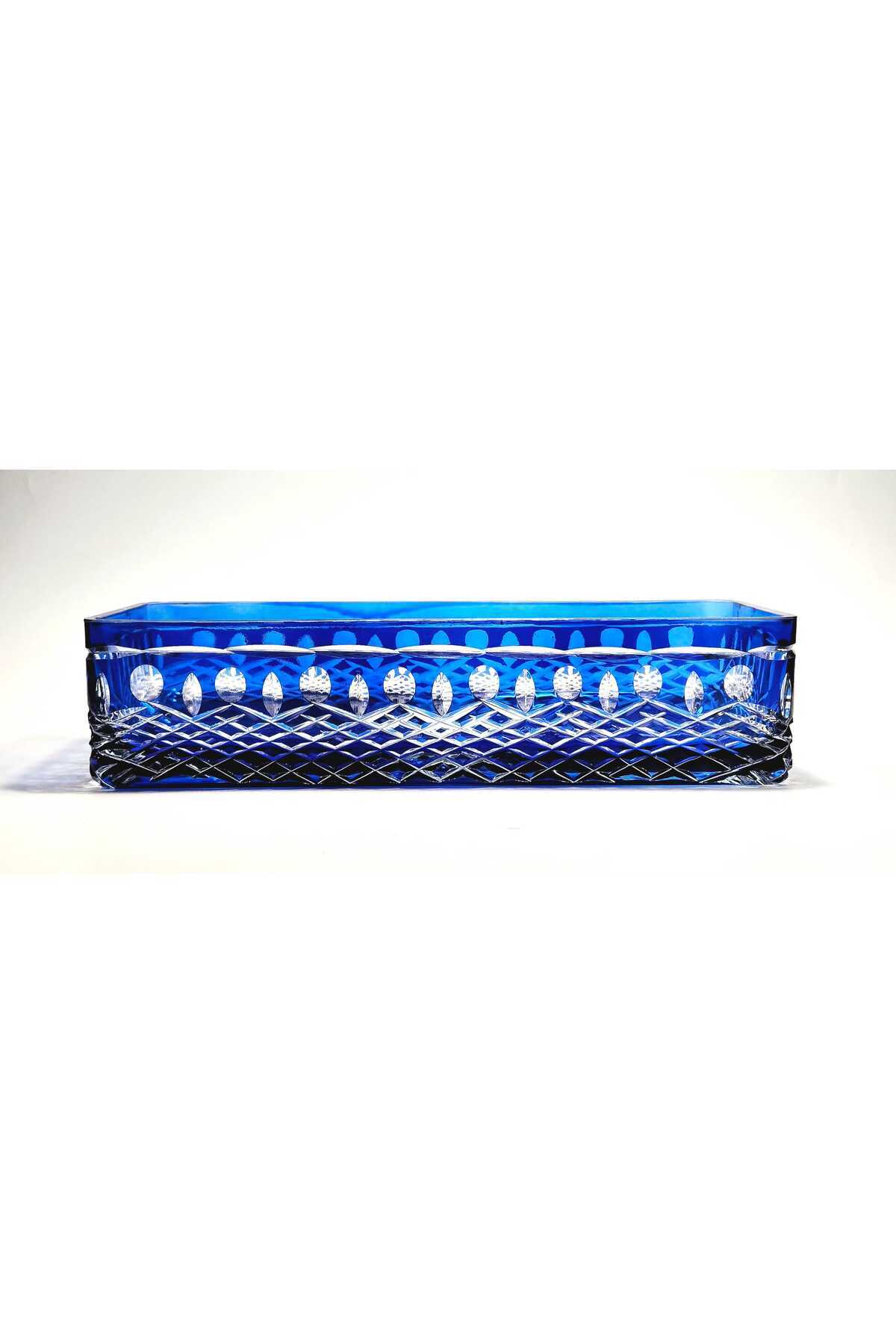 El Yapımı Kristal Dekoratif Royal Desenli Baton Sunumluk Sofra Sunum Kasesi