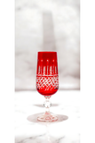El Yapımı Kristal Dekoratif Işçiliği Kahve Yanı Su Bardağı Royal Flüt Bohemia 6'lı Set
