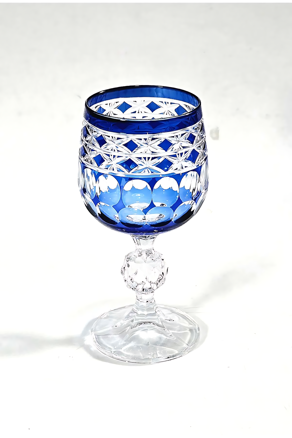 El Yapımı Kristal Dekoratif Bohemia Crystal Haven Desen Özel Tasarım Avangart Bardak Seti 6'lı