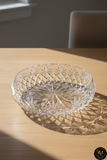 El Yapımı Kristal Dekoratif Palm Desenli 28 Cm Sunumluk Kase