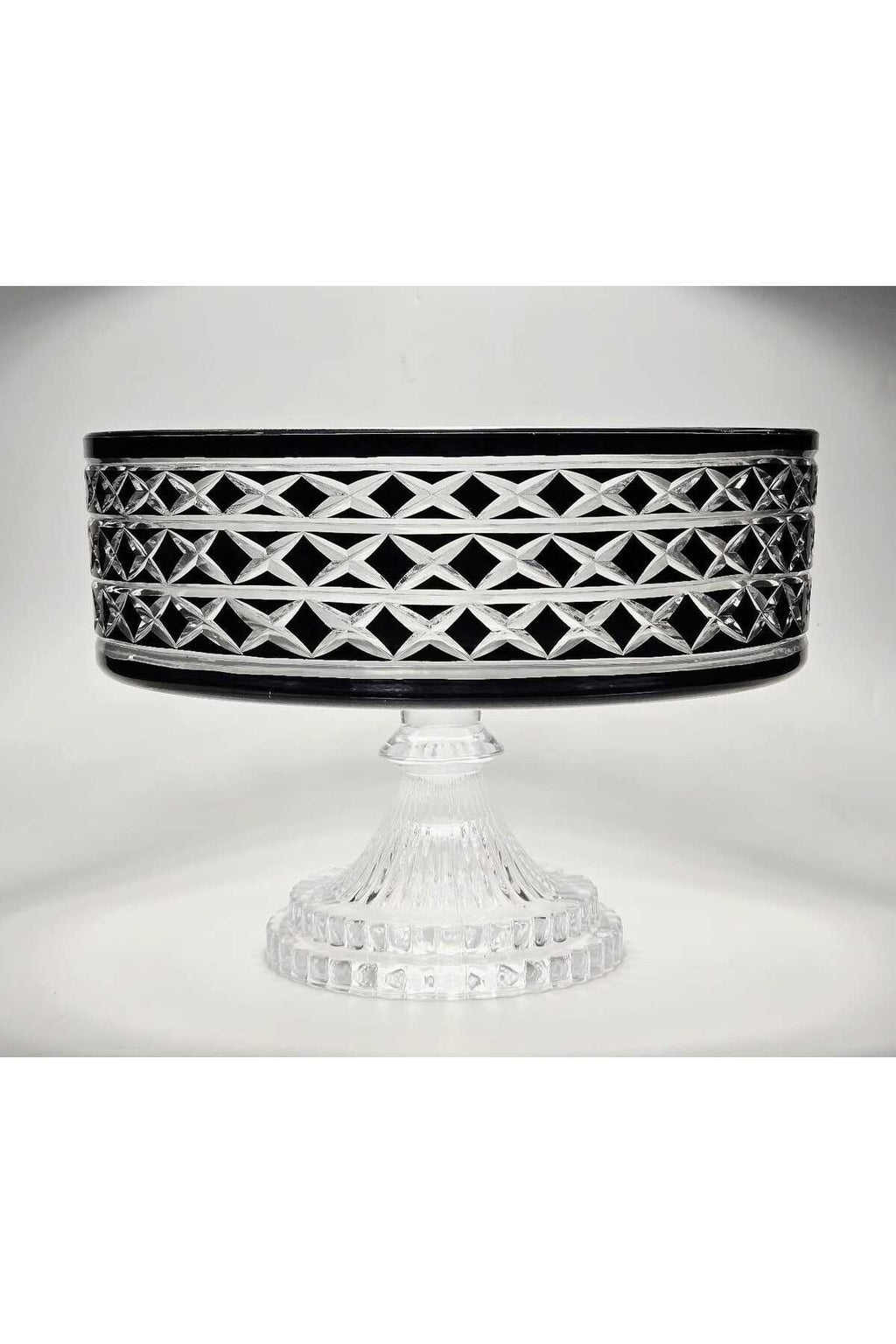 El Yapımı Kristal Dekoratif Bodrum Desen 28 Cm Sunumluk Sofra Sunum Kasesi