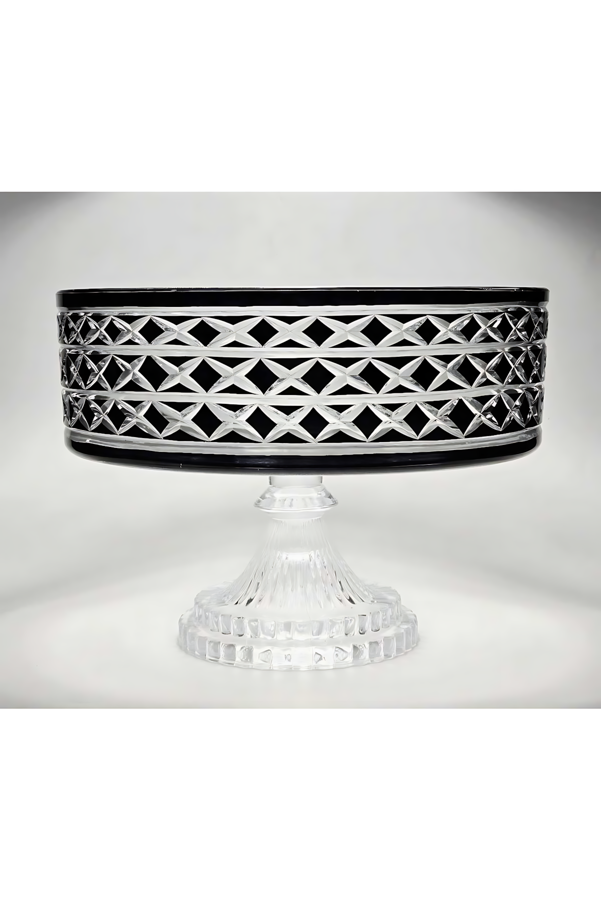 El Yapımı Kristal Dekoratif Bodrum Desen 28 Cm Sunumluk Sofra Sunum Kasesi