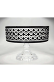 El Yapımı Kristal Dekoratif Bodrum Desen 28 Cm Sunumluk Sofra Sunum Kasesi
