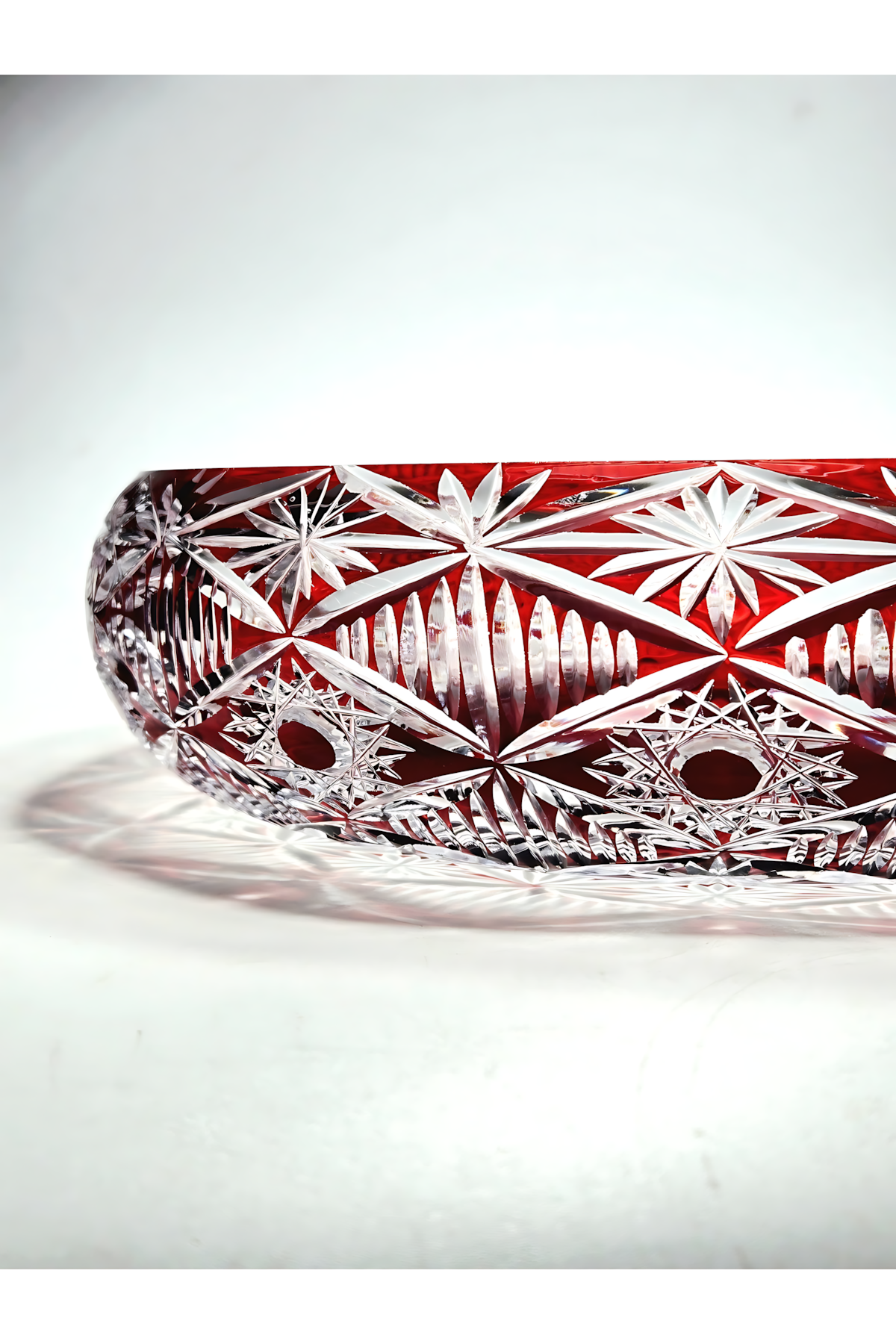 El Yapımı Kristal Dekoratif Avangart Vizyon 28 Cm Sunumluk Kase
