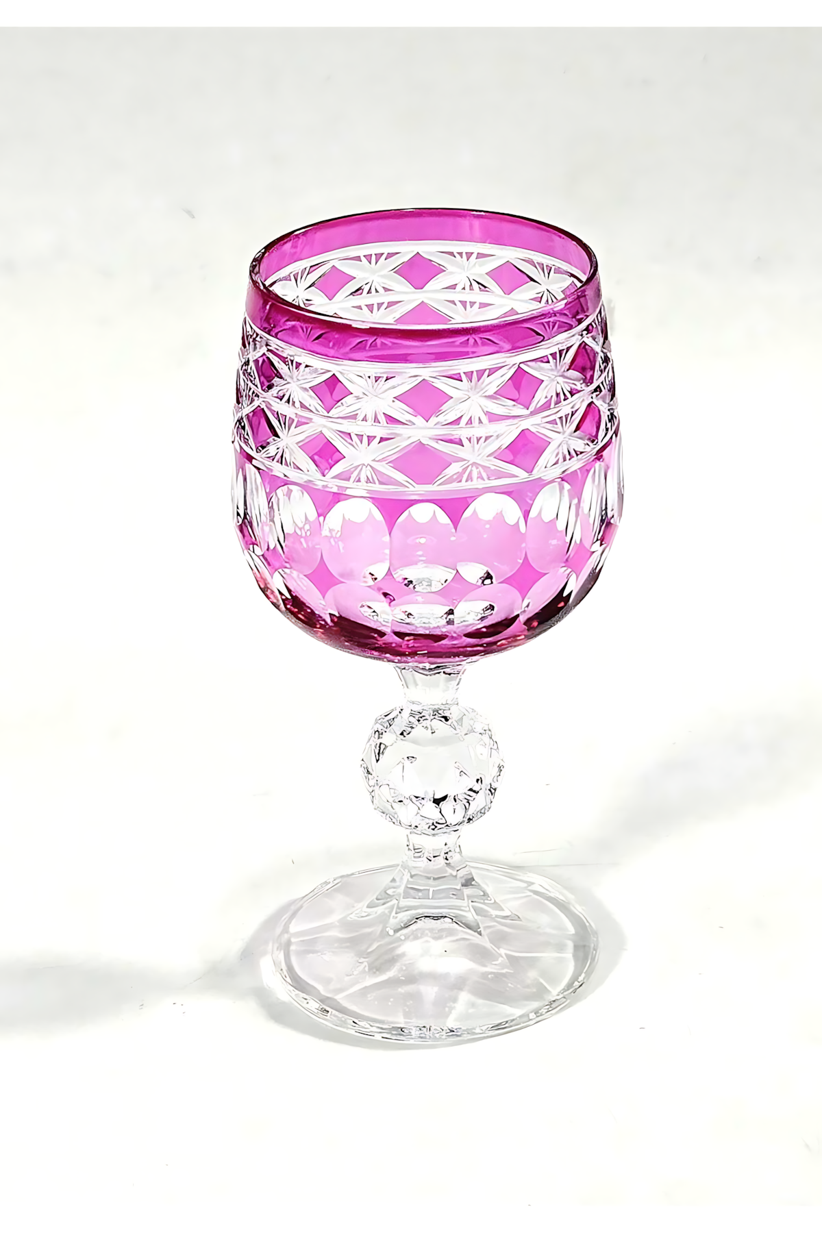 El Yapımı Kristal Dekoratif Bohemia Crystal Haven Desen Özel Tasarım Avangart Bardak Seti 6'lı