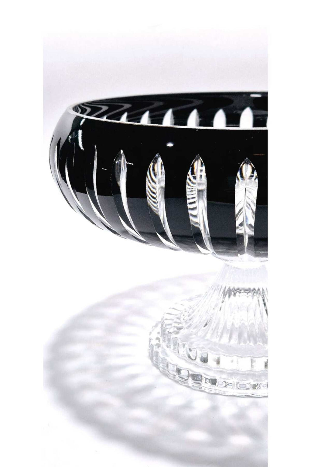 El Yapımı Kristal Dekoratif 28cm Kesme Kristal Vertical El İşçiliği Büyük Kase /sunumluk
