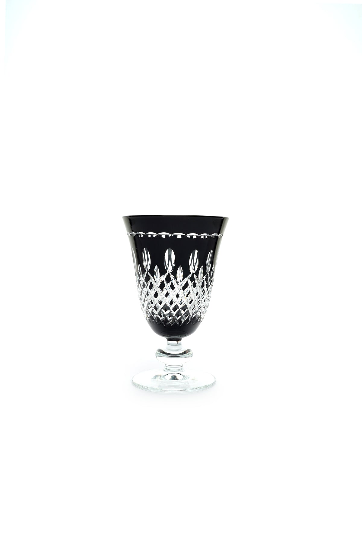 El Yapımı Kristal Dekoratif Royal Renkli Lüks Ayaklı Meşrubat 280ml Yemek Masası İçin Uygundur