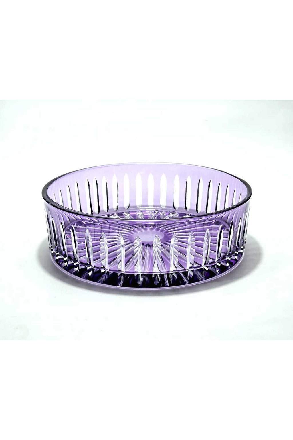 El Yapımı Kristal Dekoratif 25cm Kristal Kesme Sofra Kasesi Meyvelik 25cm