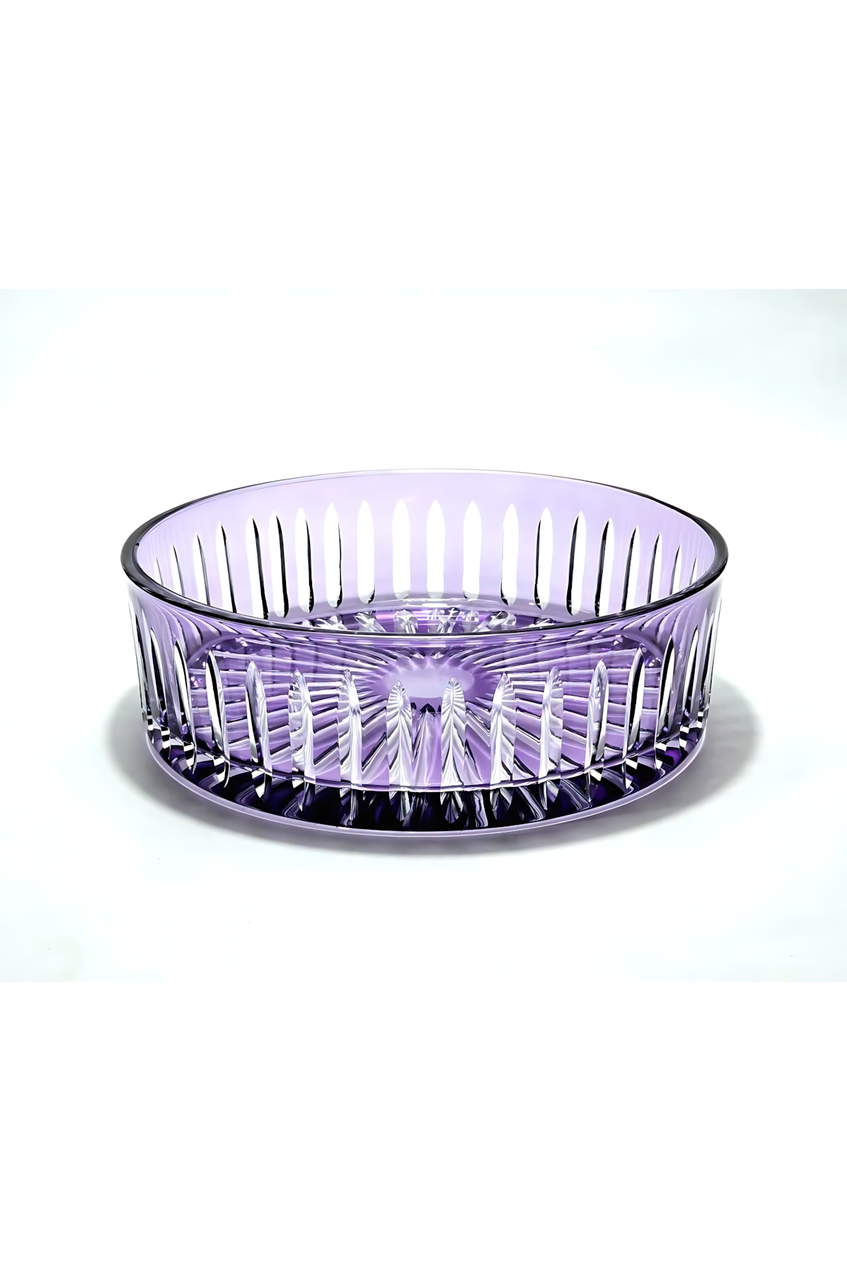 El Yapımı Kristal Dekoratif 25cm Kristal Kesme Sofra Kasesi Meyvelik 25cm