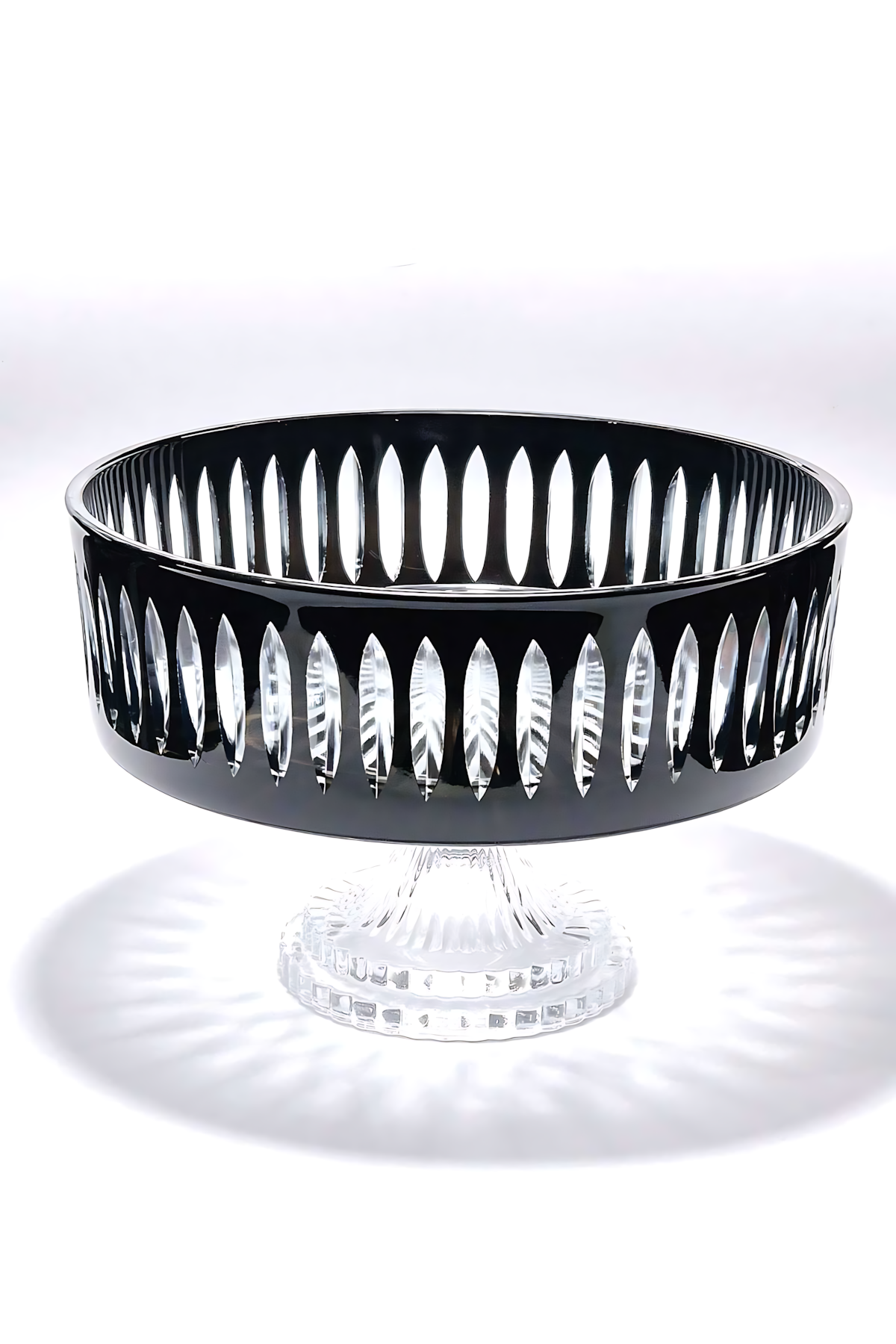 El Yapımı Kristal Dekoratif Sofra Kase Sunumluk Meyvelik 25cm