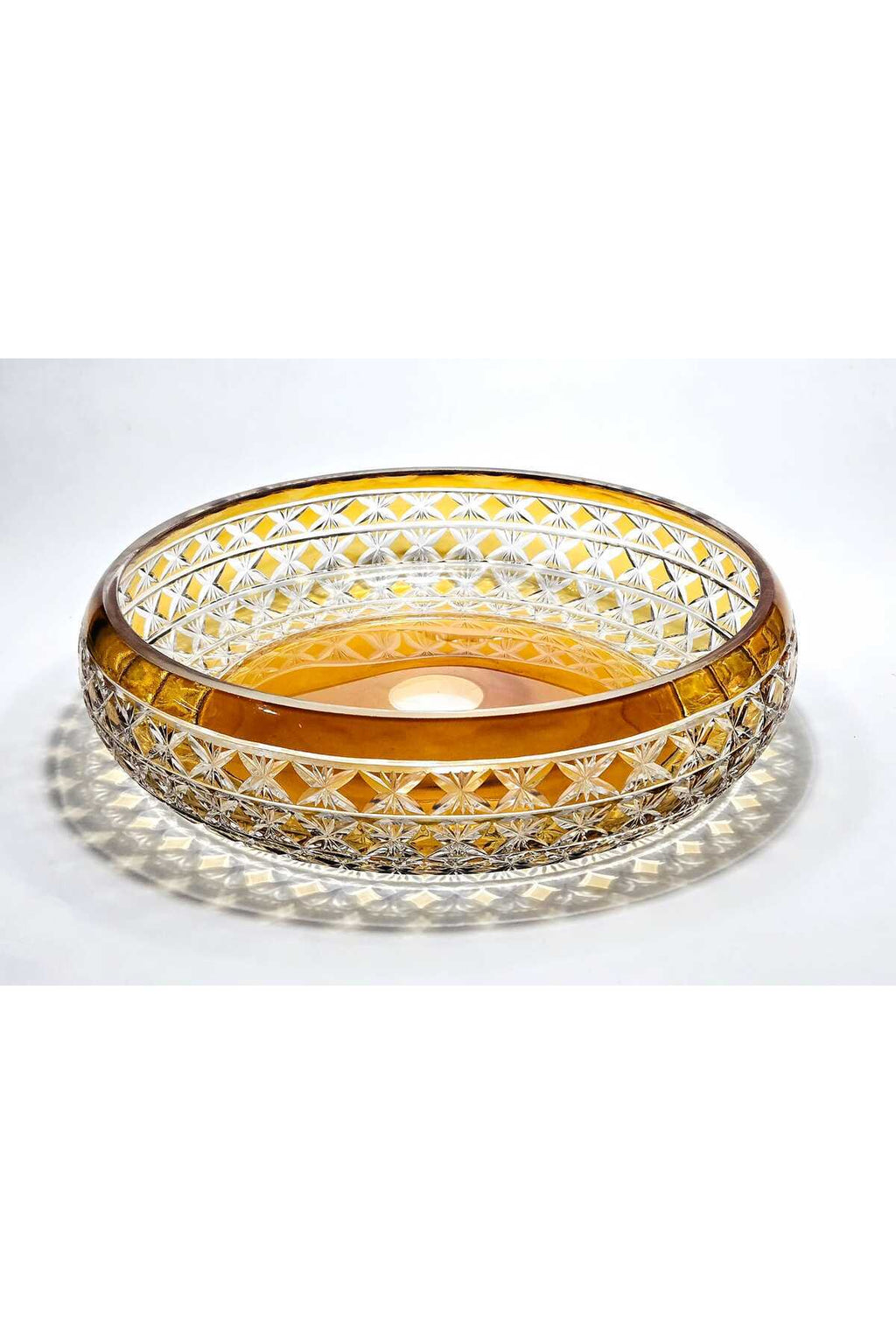 El Yapımı Kristal Dekoratif Desenli 28 Cm Sunumluk Sofra Sunum Kasesi