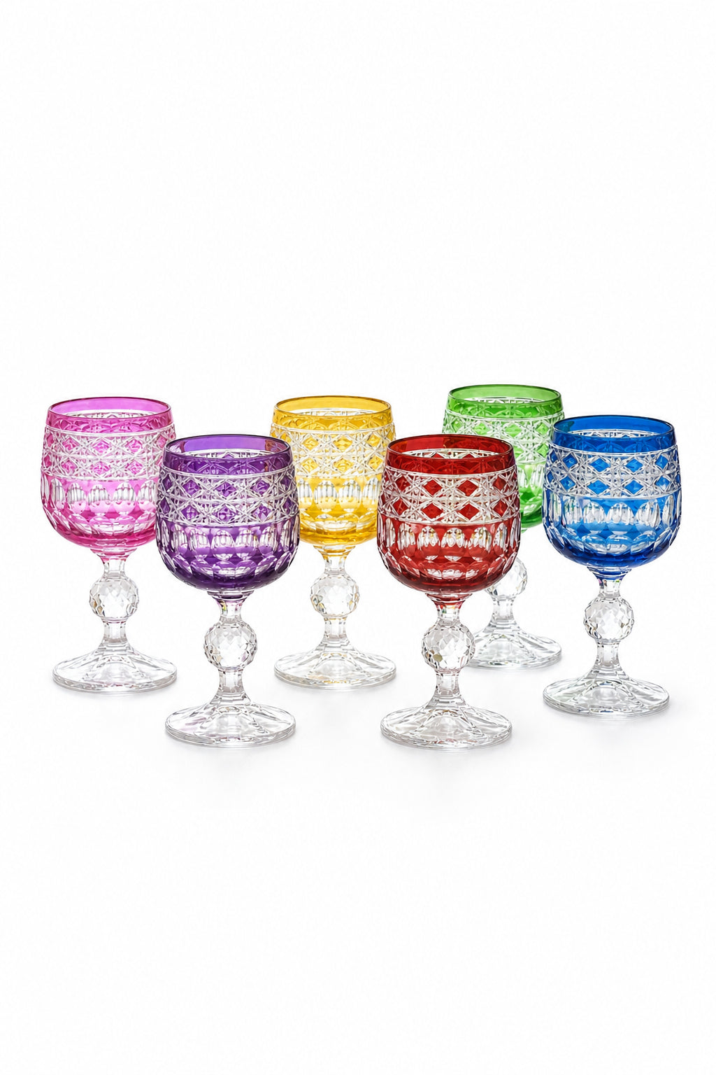 Bohemia Kristal Bardak Seti 6'lı - Haven Desen Avangart Model, 6 Adet
