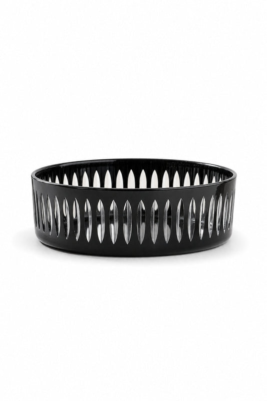 Kesme Kristal Meyvelik 25 cm - Dekoratif Sofra Sunum Kasesi, 1 Adet