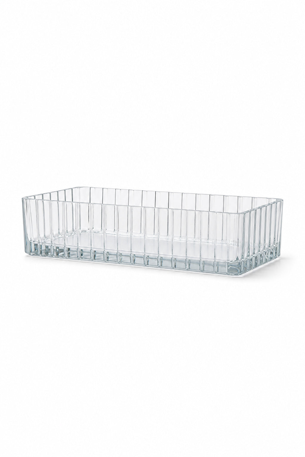 Kristal Baton Sunumluk Kase - Vertical Kesim Dekoratif Kase, 1 Adet