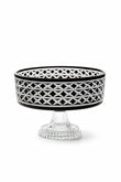 Kristal Sunum Kasesi 28 cm - Bodrum Desen Dekoratif Sofra Kasesi, 1 Adet