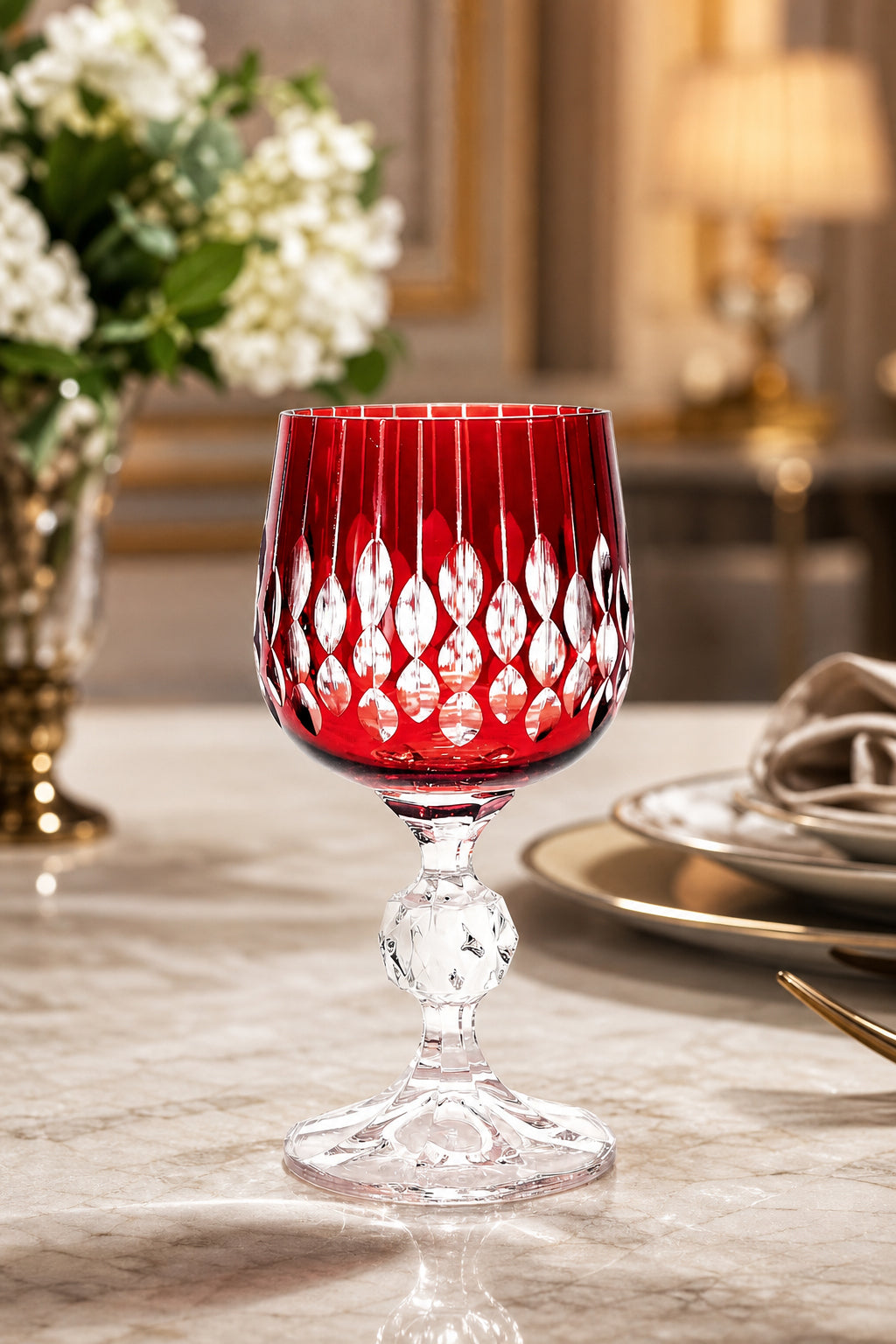 Bohemia Kristal Kahve Yanı Su Bardağı 150 cc - Damla Desen, 1 Adet