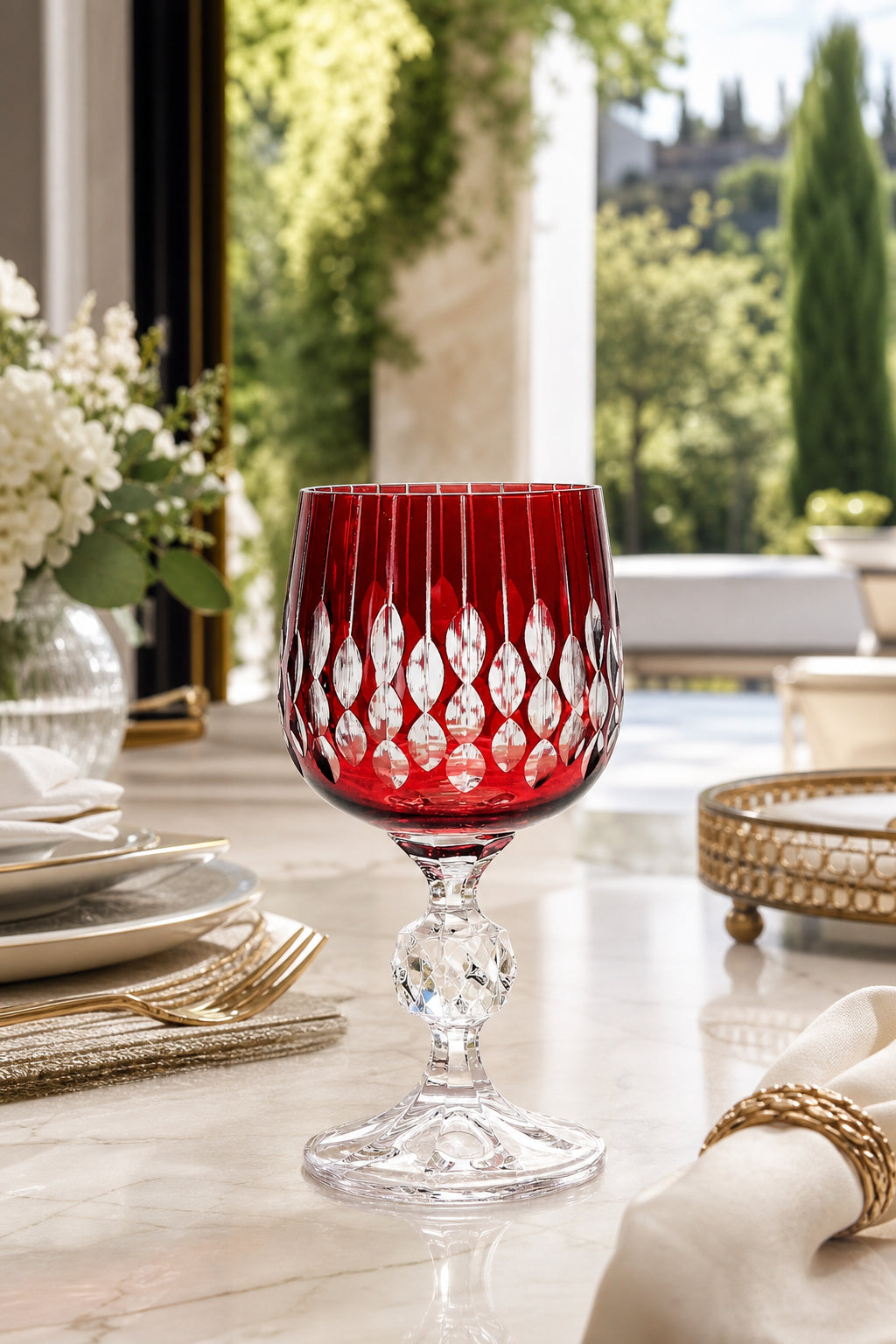 Bohemia Kristal Kahve Yanı Su Bardağı 150 cc - Damla Desen, 1 Adet