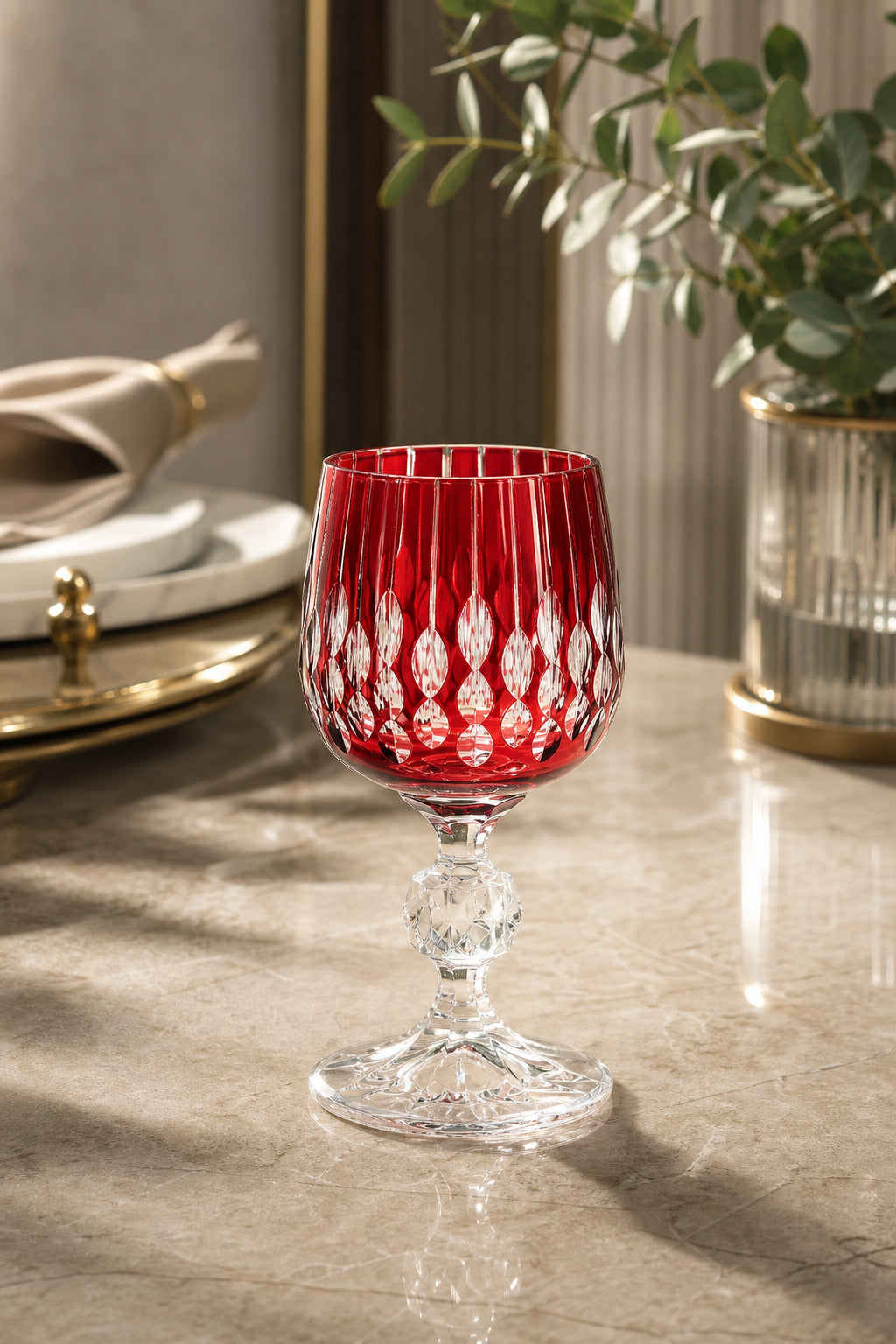 Bohemia Kristal Kahve Yanı Su Bardağı 150 cc - Damla Desen, 1 Adet