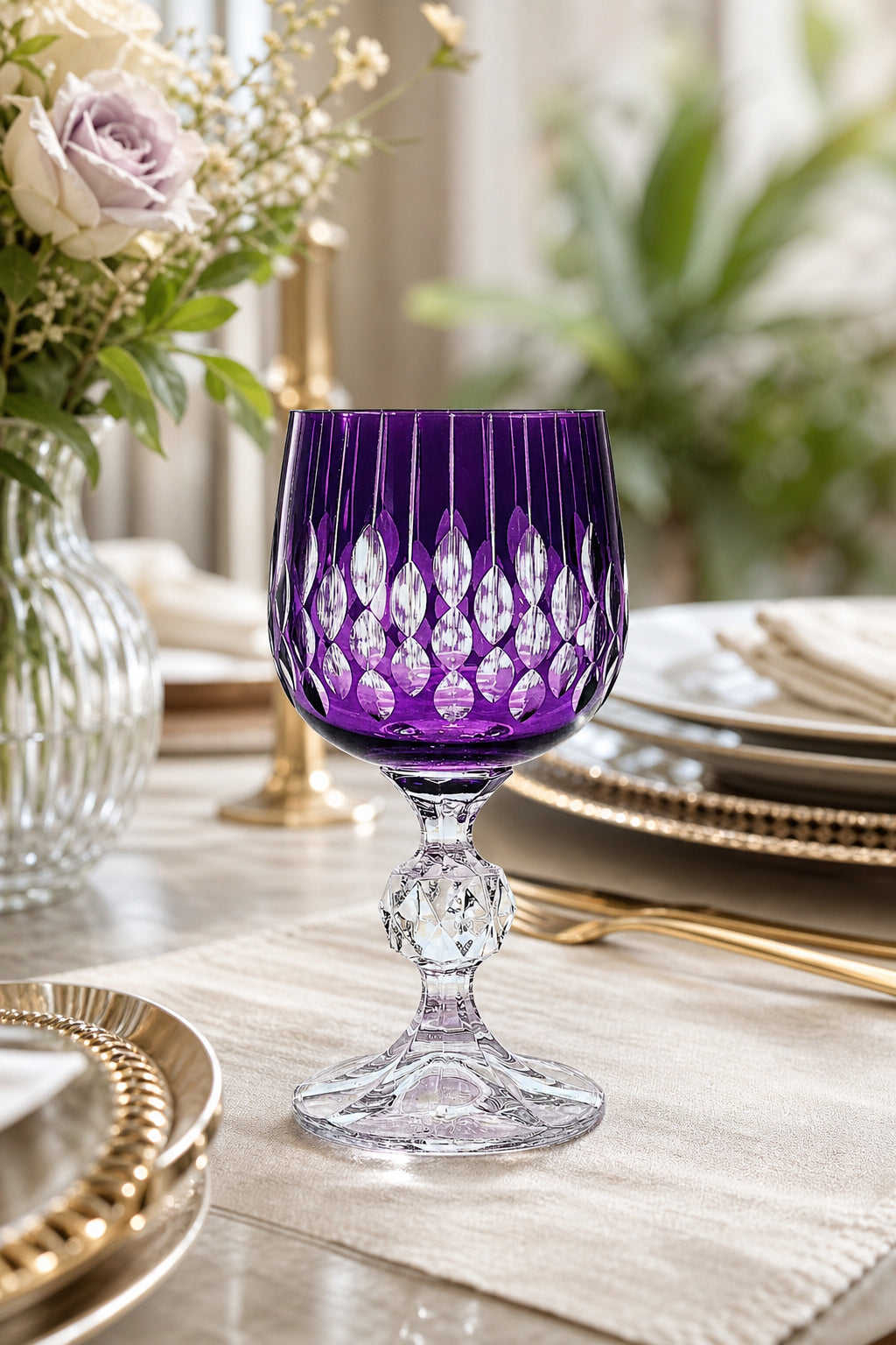 Bohemia Kristal Kahve Yanı Su Bardağı 150 cc - Damla Desen, 1 Adet