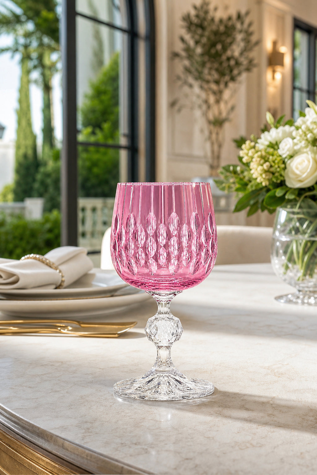 Bohemia Kristal Kahve Yanı Su Bardağı 150 cc - Damla Desen, 1 Adet