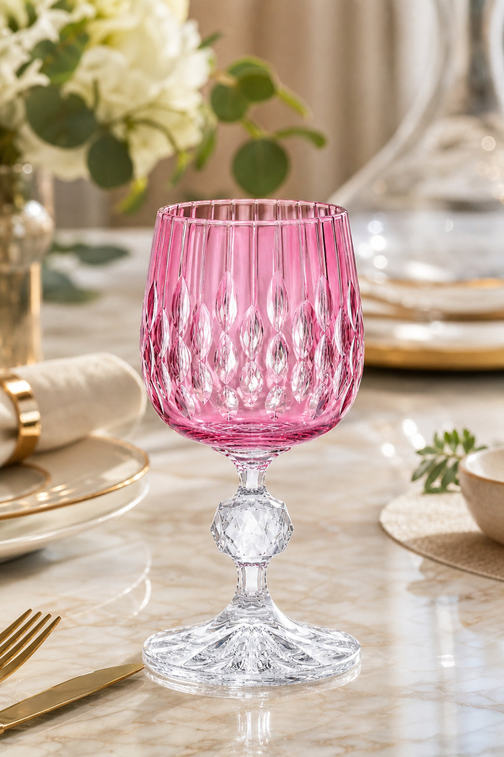 Bohemia Kristal Kahve Yanı Su Bardağı 150 cc - Damla Desen, 1 Adet
