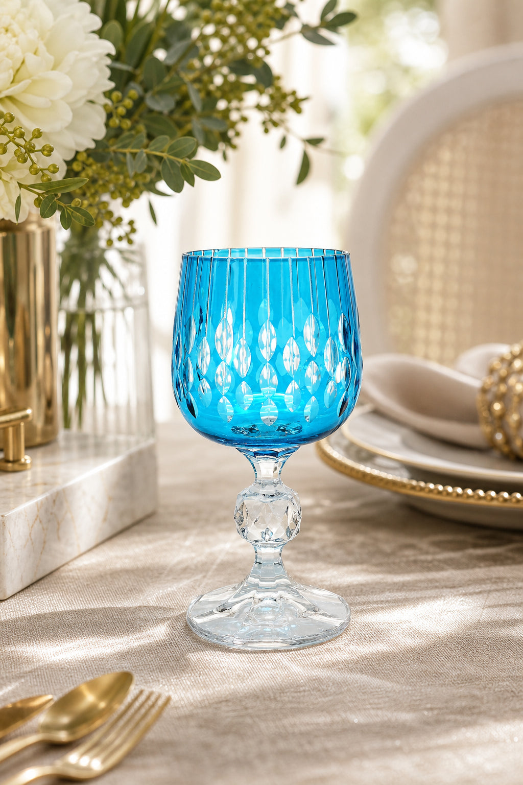 Bohemia Kristal Kahve Yanı Su Bardağı 150 cc - Damla Desen, 1 Adet