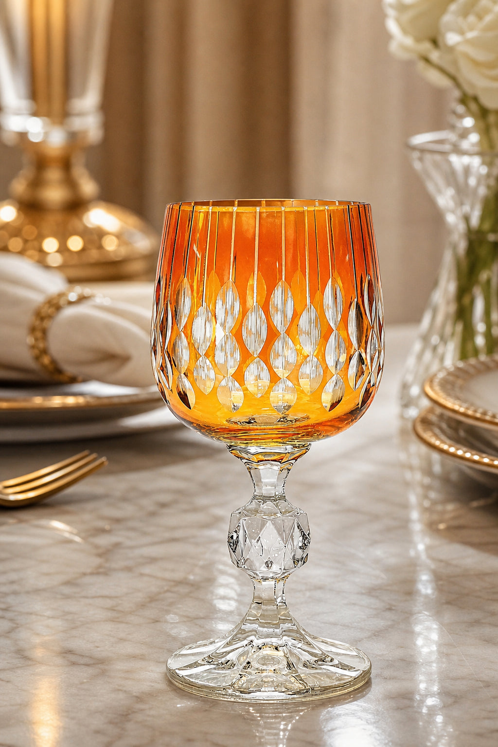 Bohemia Kristal Kahve Yanı Su Bardağı 150 cc - Damla Desen, 1 Adet