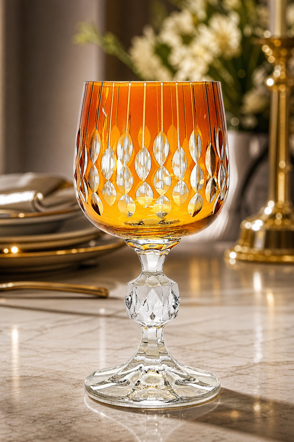 Bohemia Kristal Kahve Yanı Su Bardağı 150 cc - Damla Desen, 1 Adet