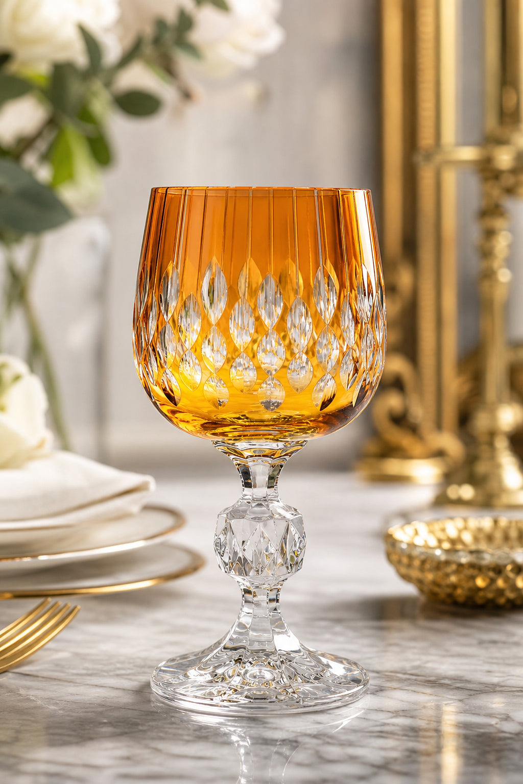 Bohemia Kristal Kahve Yanı Su Bardağı 150 cc - Damla Desen, 1 Adet