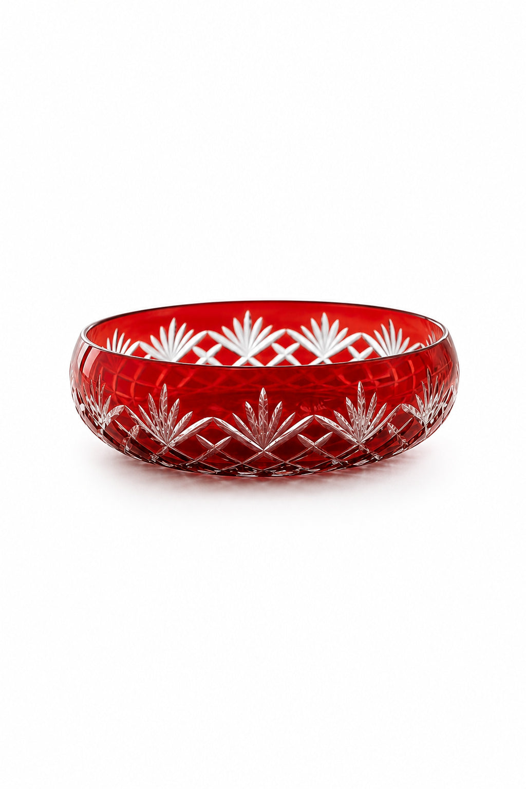 Kristal Sofra Sunum Kasesi - Flower Desen Dekoratif Kase, 1 Adet