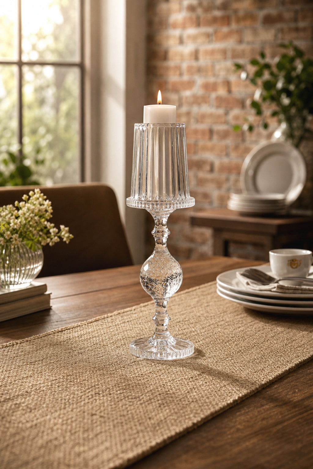 Kristal Mumluk - Vintage Dekoratif Mumluk. 1 Adet