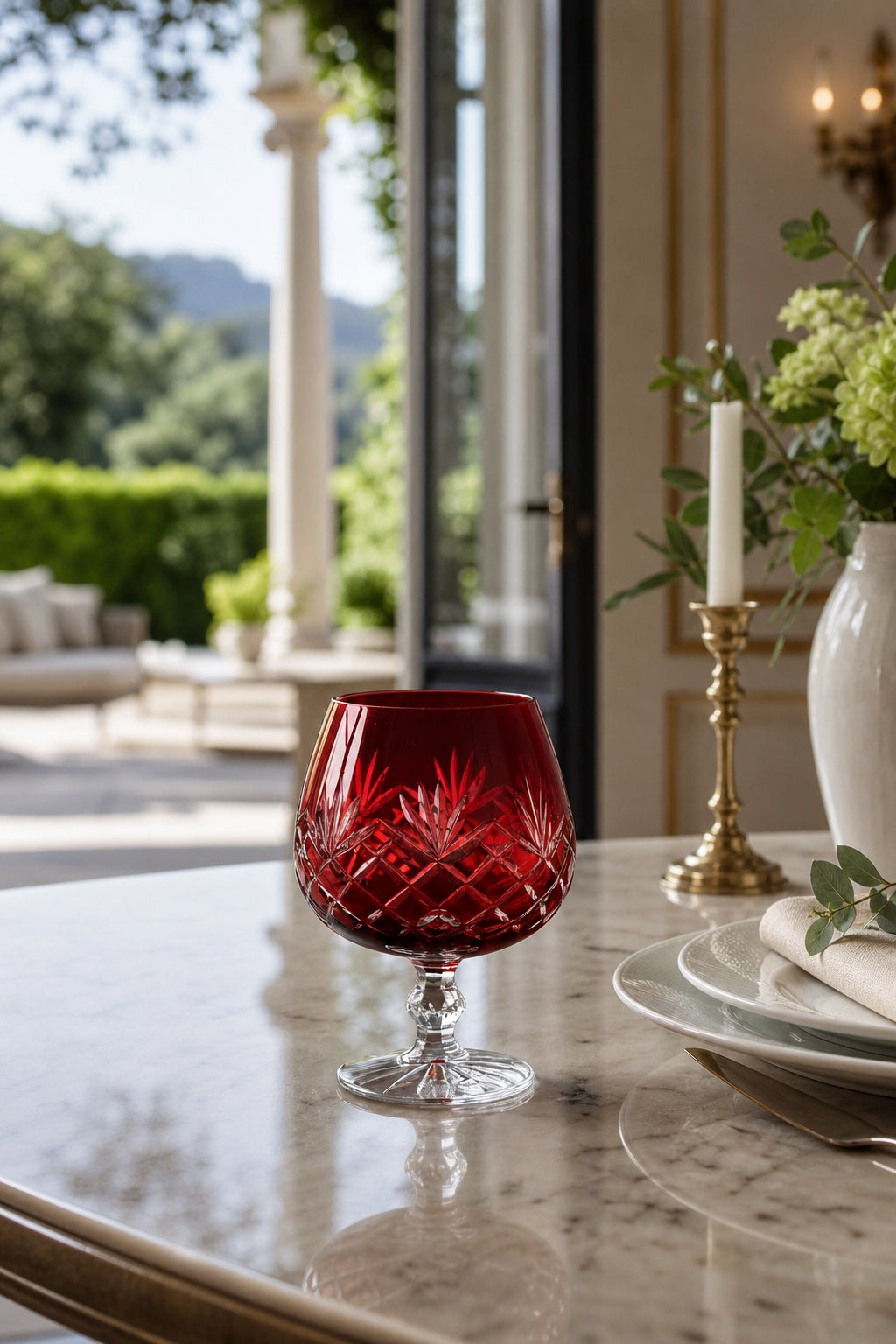 Bohemia Renkli Kristal Ayaklı Kahve Yanı Su Bardağı 250 ml, 1 Adet