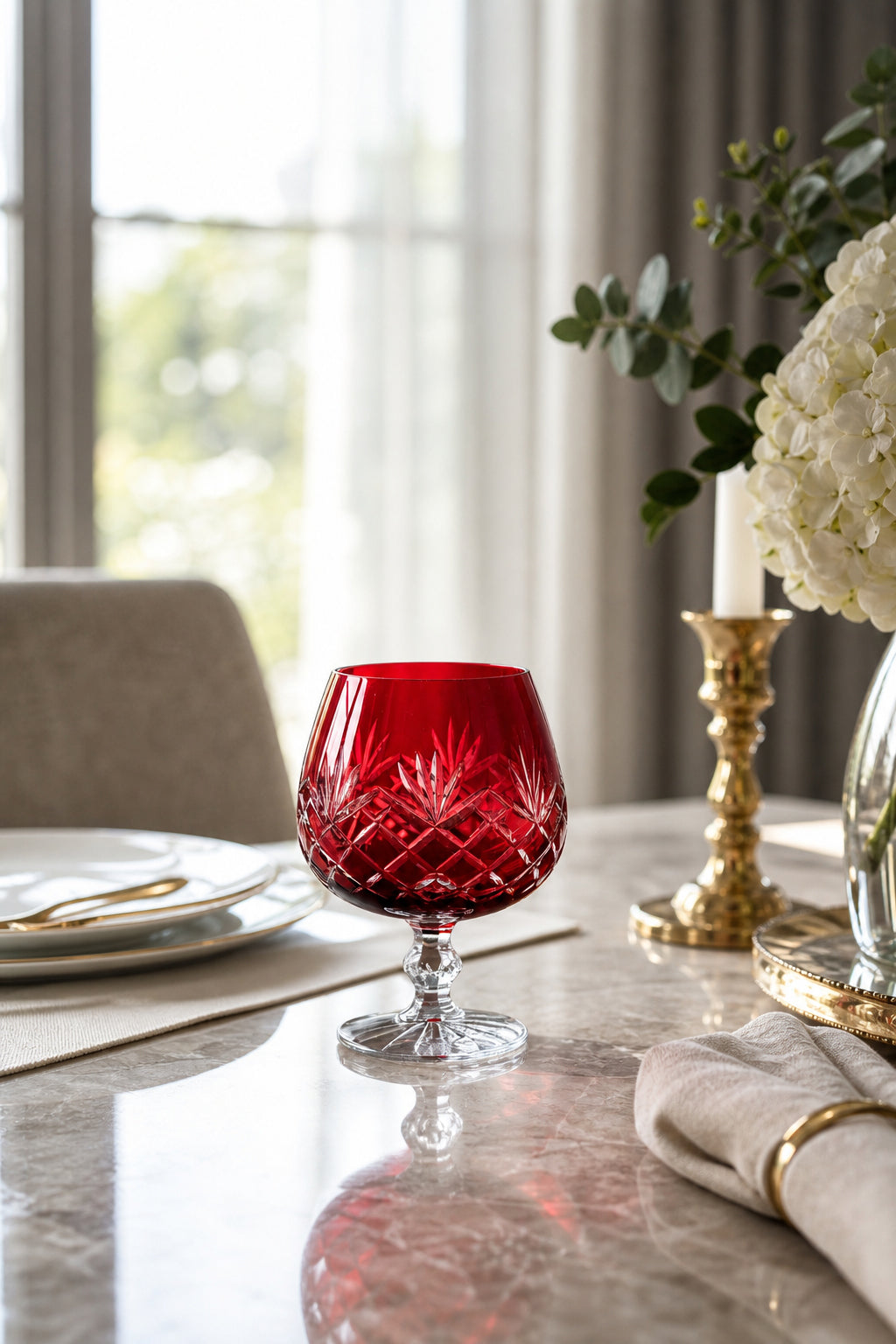 Bohemia Renkli Kristal Ayaklı Kahve Yanı Su Bardağı 250 ml, 1 Adet