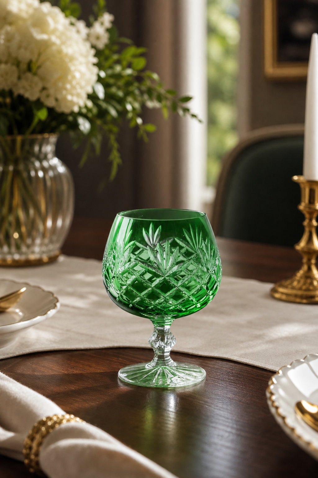 Bohemia Renkli Kristal Ayaklı Kahve Yanı Su Bardağı 250 ml, 1 Adet