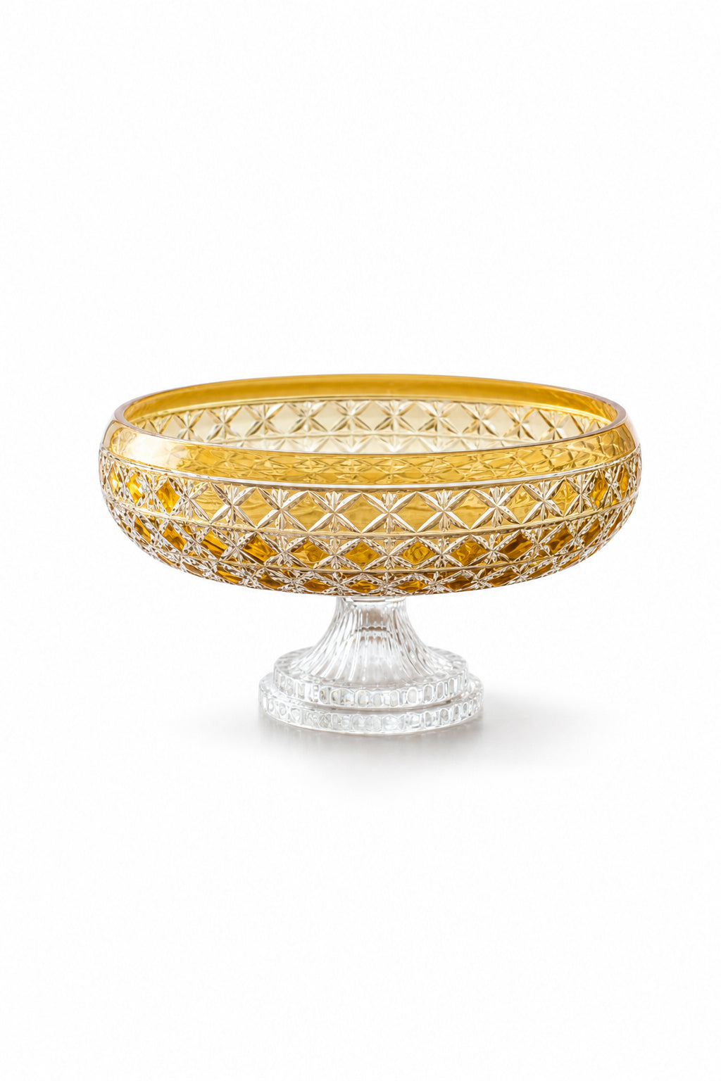 Kristal Sunum Kasesi 28 cm - Desenli Dekoratif Sofra Kasesi, 1 Adet