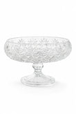 Kristal Sunumluk Kase 28 cm - Palm Desenli Dekoratif Kase, 1 Adet