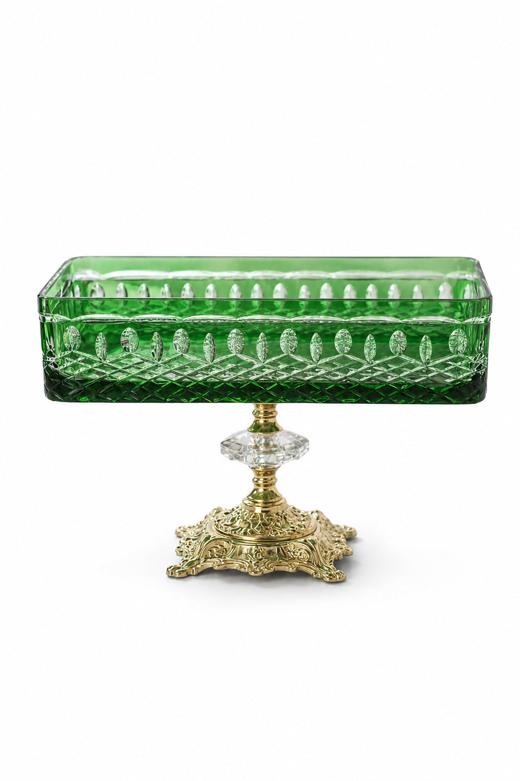 Kristal Baton Sunum Kasesi - Royal Desenli Dekoratif Sofra Kasesi, 1 Adet