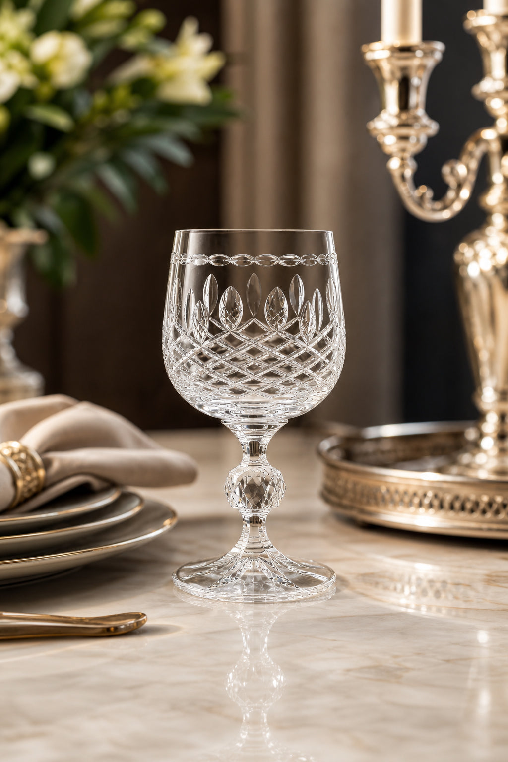 Bohemia Kristal Kahve Yanı Su Bardağı 150 cc - Royal Model, 1 Adet