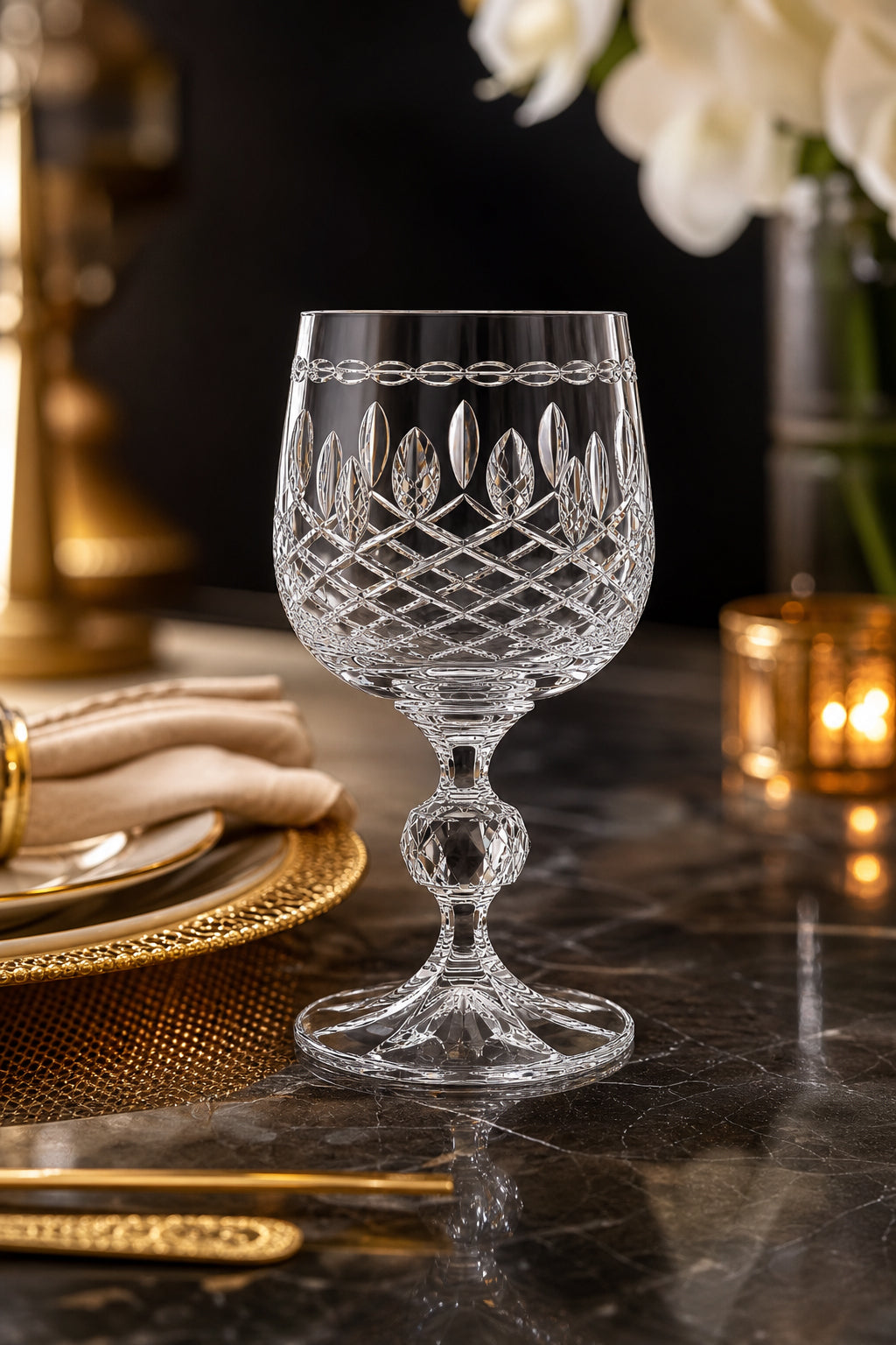 Bohemia Kristal Kahve Yanı Su Bardağı 150 cc - Royal Model, 1 Adet
