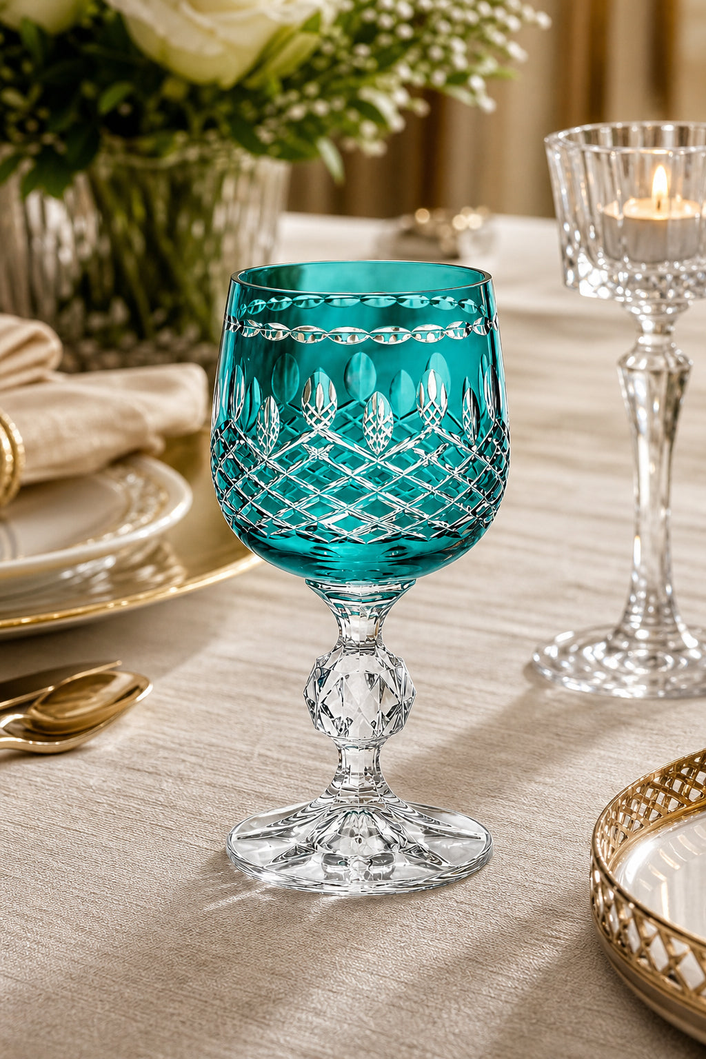 Bohemia Kristal Kahve Yanı Su Bardağı 150 cc - Royal Model, 1 Adet