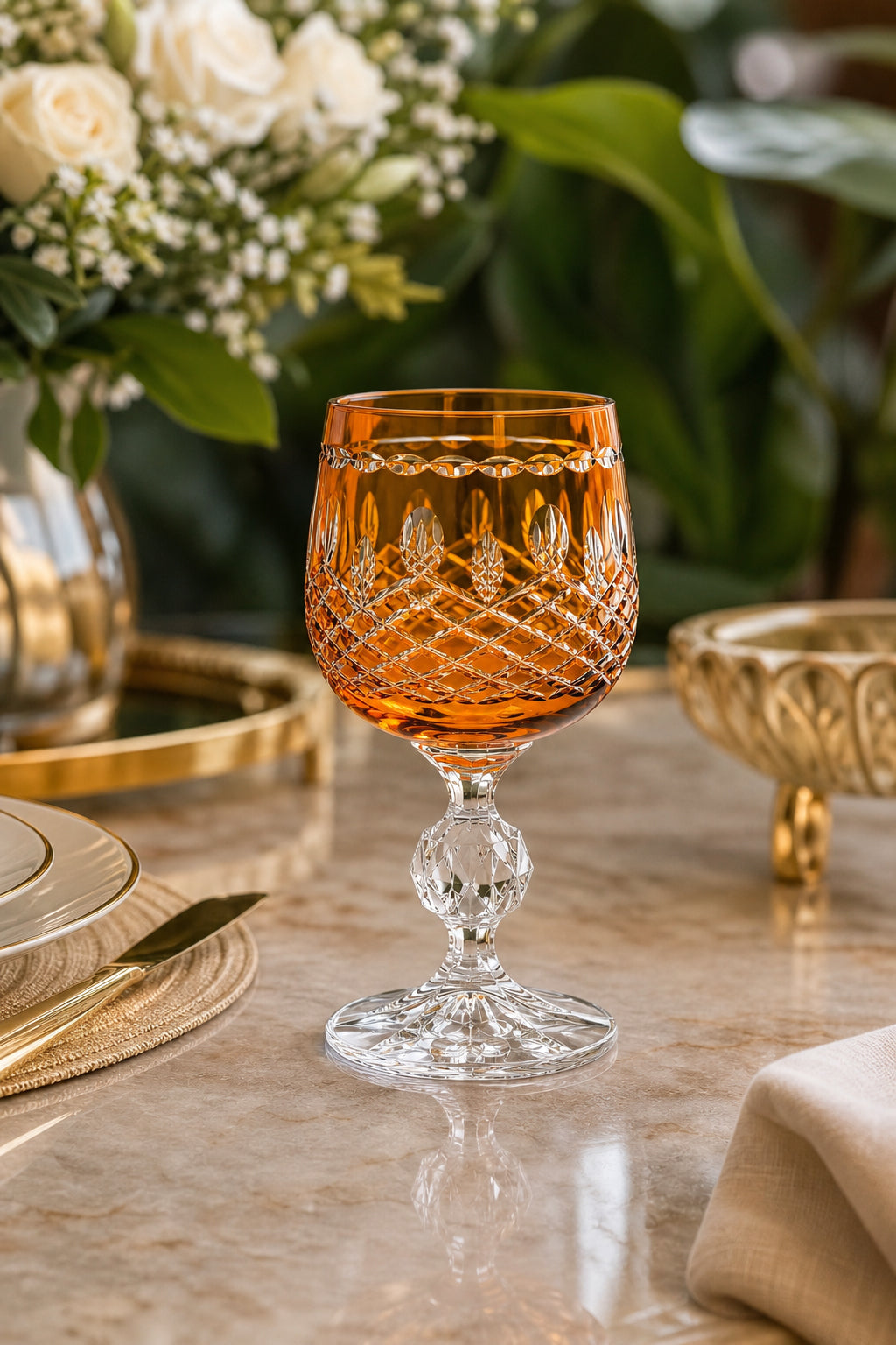 Bohemia Kristal Kahve Yanı Su Bardağı 150 cc - Royal Model, 1 Adet