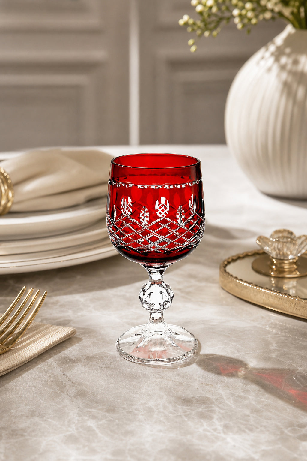 Bohemia Kristal Kahve Yanı Su Bardağı 150 cc - Royal Model, 1 Adet