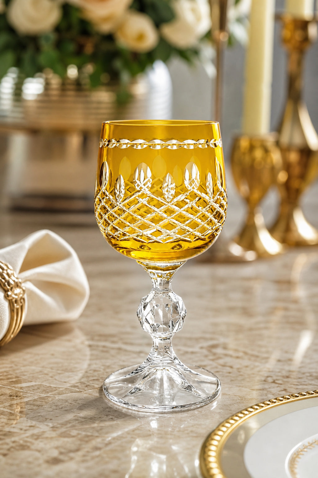 Bohemia Kristal Kahve Yanı Su Bardağı 150 cc - Royal Model, 1 Adet