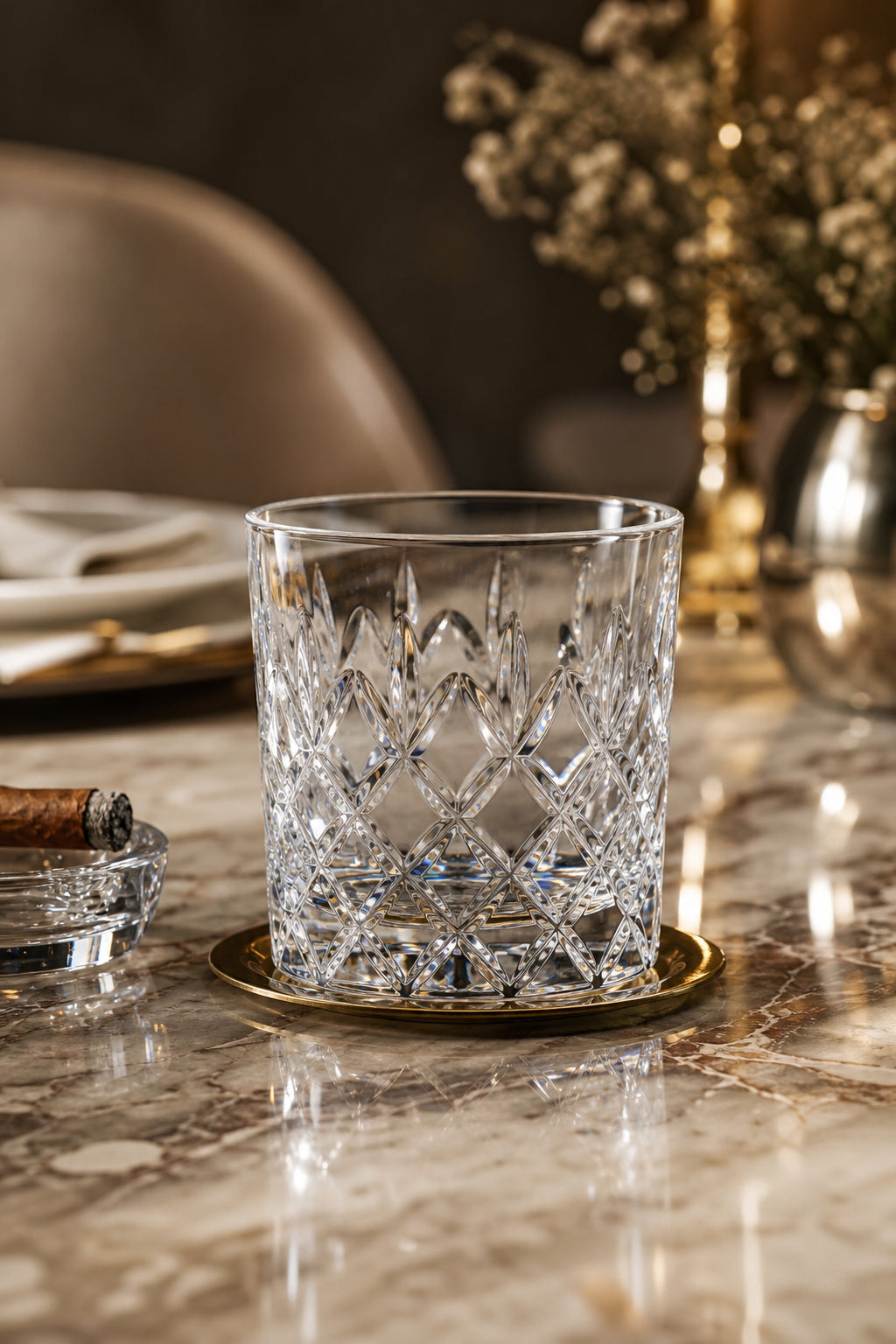 Kristal Viski Bardağı 300 cc - Safir Model Su ve Kola Bardağı, 1 Adet