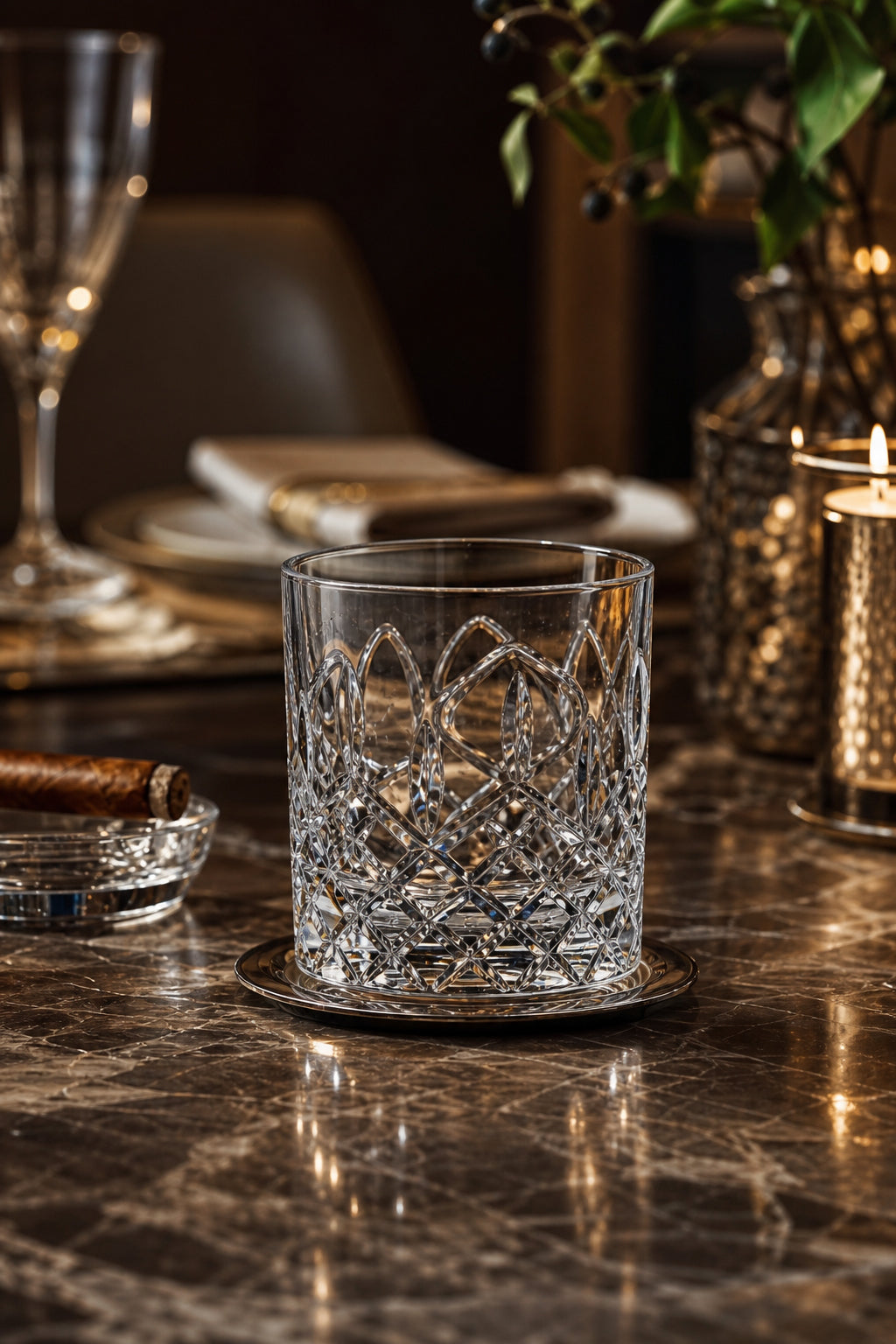 Kristal Viski Bardağı 300 cc - Safir Model Su ve Kola Bardağı, 1 Adet