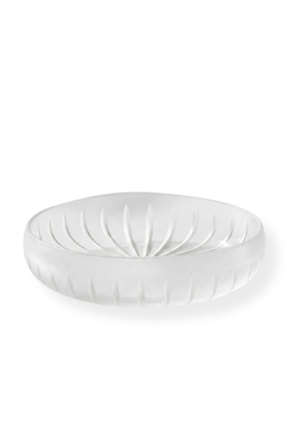 Kesme Kristal Sunum Kasesi 28 cm - Vertical Desen Dekoratif Sofra Kasesi, 1 Adet